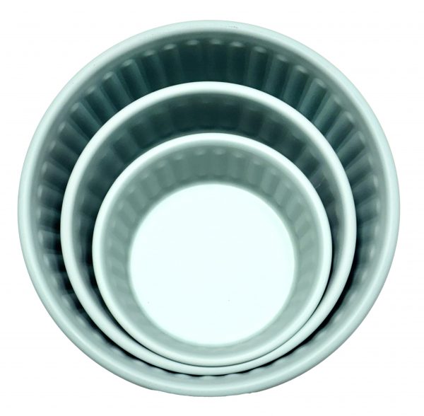 SST Powder-Coated Embossed Premium Antiskid Dog Bowl Teal 470 mL