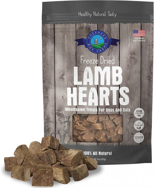 SHEPHERD BOY FARM FD Lamb Hearts 8oz