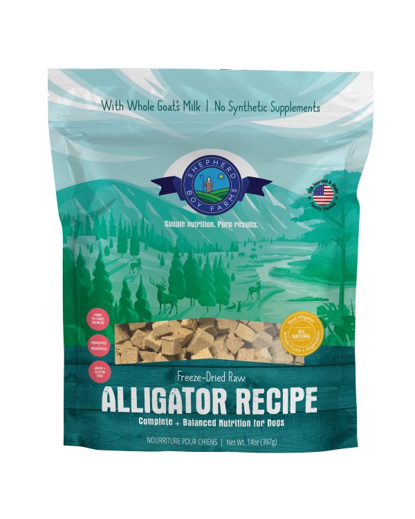 SHEPHERD BOY FARM Dog FD Alligator Recipe 14oz - Image 2