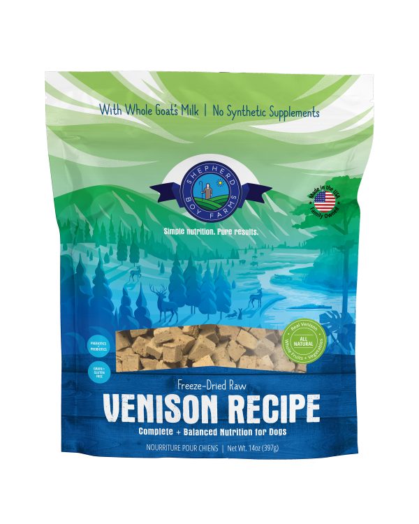 SHEPHERD BOY FARM Dog FD Venison Recipe 14oz - Image 2