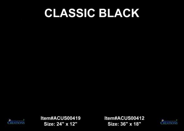 SPORN Aquatic Creations Black 24x12in