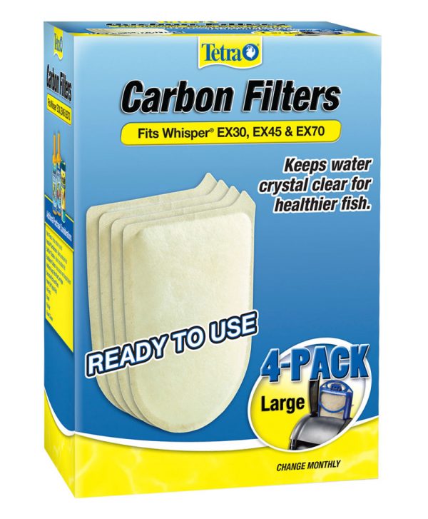 TETRA WHISPER EX Carbon Filter LG 4 pk