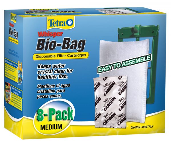 TETRA WHISPER Bio-Bag Med 8 pack