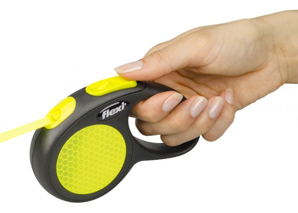 FLEXI Neon Rflct Tape Leash 3 m/10 ft XS Yellow - Image 2