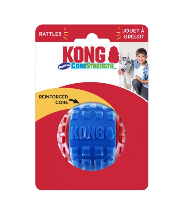 KONG CoreStrength Rattlez Ball Md