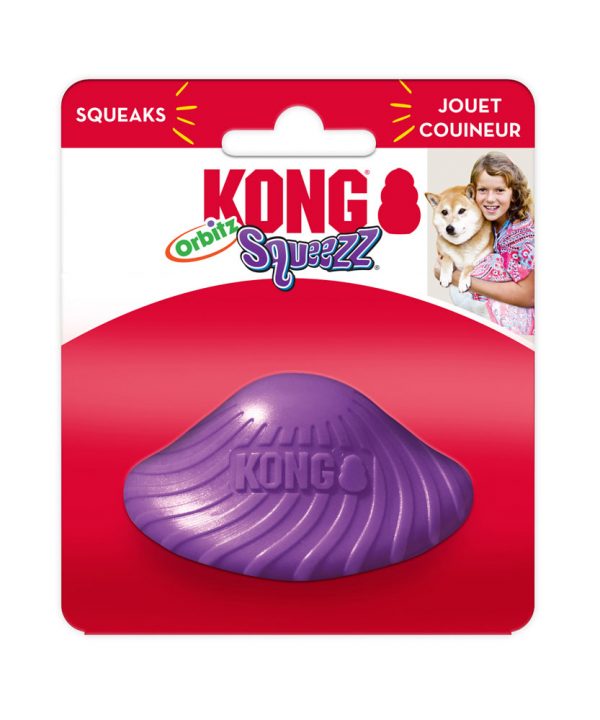 KONG Squeezz Orbitz Saucer Asst S/M