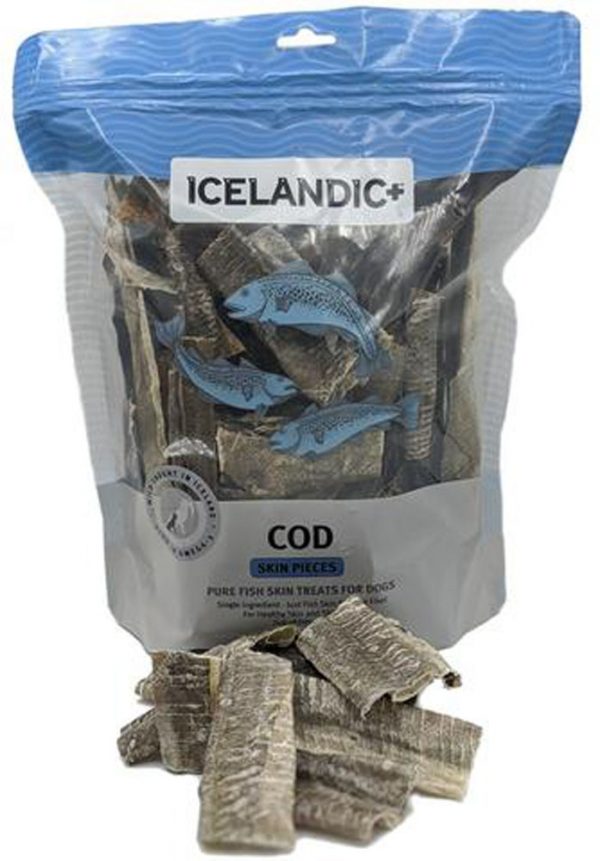 ICELANDIC+ Fish Treat Cod Skin Pieces 8 oz