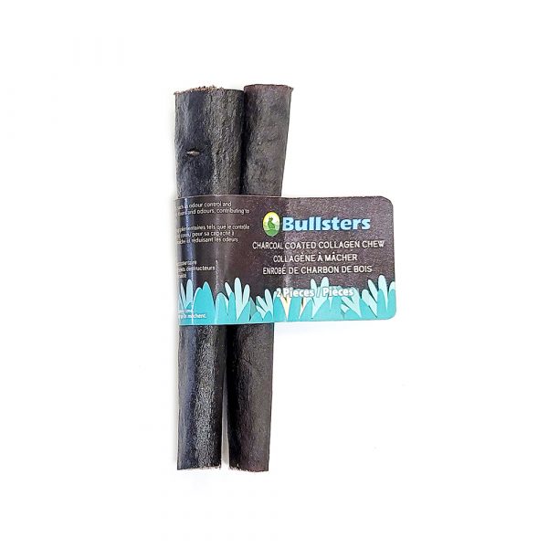 BULLSTERS Collagen Charcoal Sticks 6 in -2 pk (20)