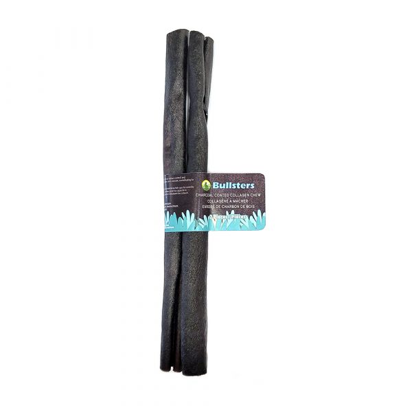 BULLSTERS Collagen Charcoal Sticks 12 in -2 pk (10)