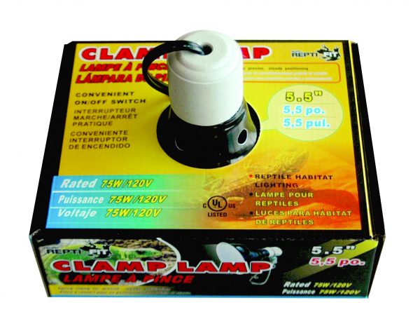 REPTI-FIT Black Dome Clamp Lamp 5.5 in - Image 2