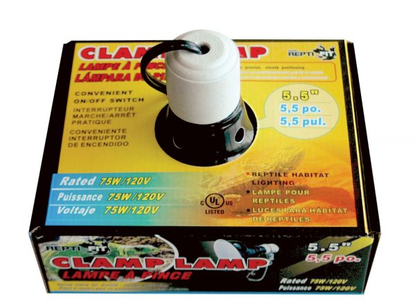 REPTI-FIT Black Dome Clamp Lamp 5.5 in - Image 3
