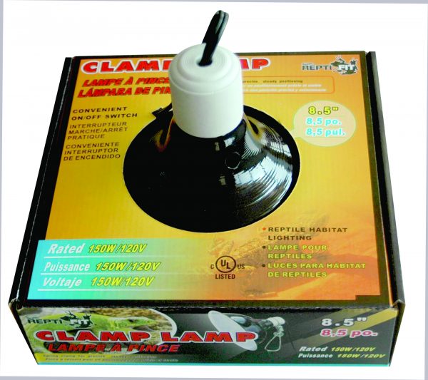REPTI-FIT Black Dome Clamp Lamp 8.5 in - Image 2