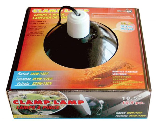 REPTI-FIT Black Dome Clamp Lamp 10 in - Image 3