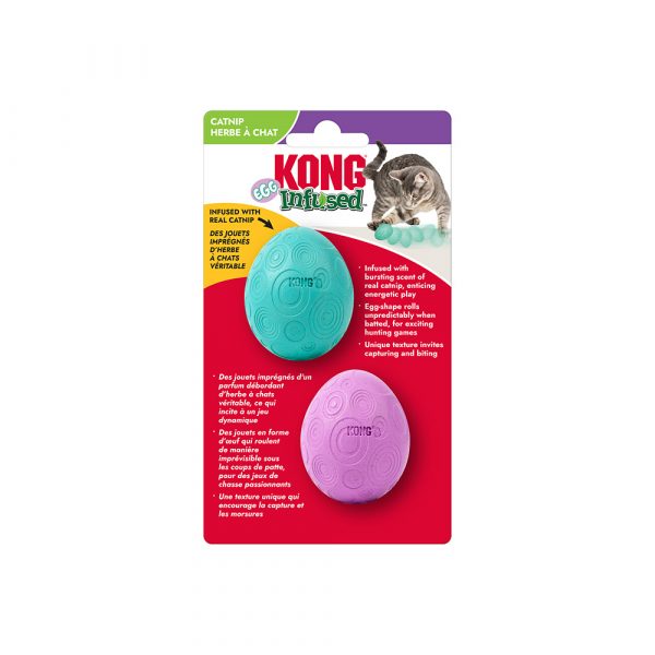 KONG Infused Catnip Egg 2pk