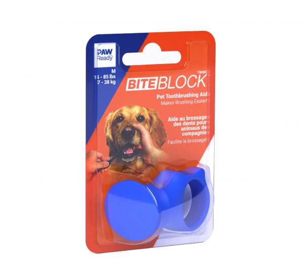 Paw Ready Biteblock - Blue Medium