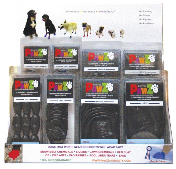 PAWZ Boots Counter Display Black 28pcs