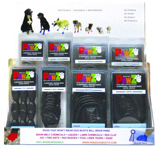 PAWZ Boots Counter Display Black 28pcs - Image 2