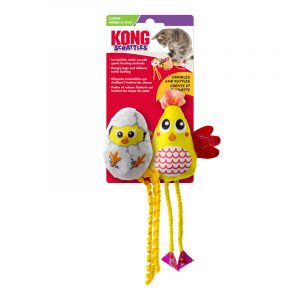 KONG Scrattles Chicken 2pk (3)