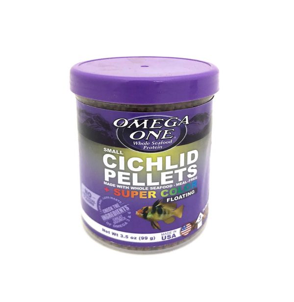 OMEGA ONE Small Cichlid Pellets 3.5oz