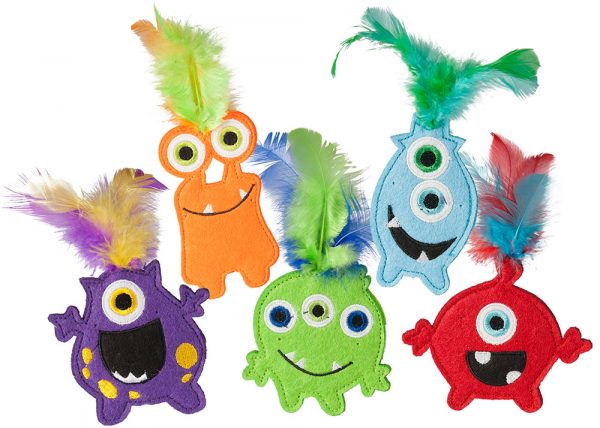 MULTIPET Monsters w/ Catnip(3) 6"