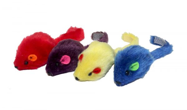 MULTIPET Multi-Colored Mice - 4pk. - 2" (3) - Image 2