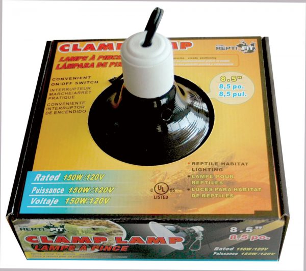 REPTI-FIT Black Dome Clamp Lamp 8.5 in - Image 3