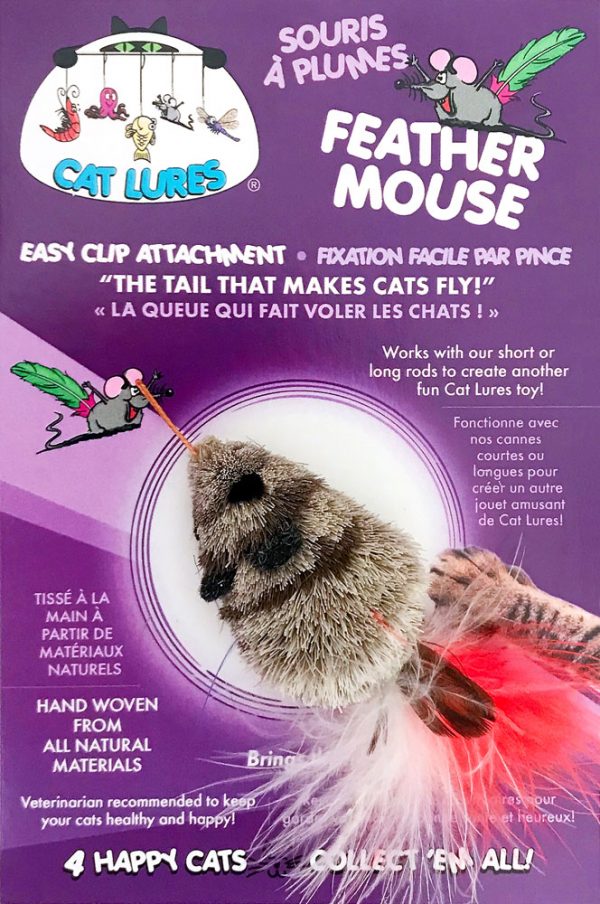 CAT LURES Feather Mouse