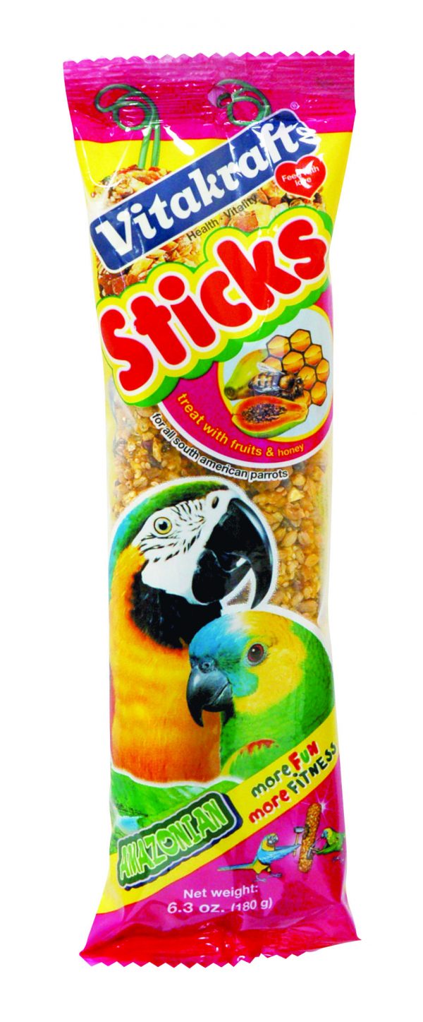 VITAKRAFT Parrot Crunch Sticks Apple/Honey 2/pk 5.5 oz
