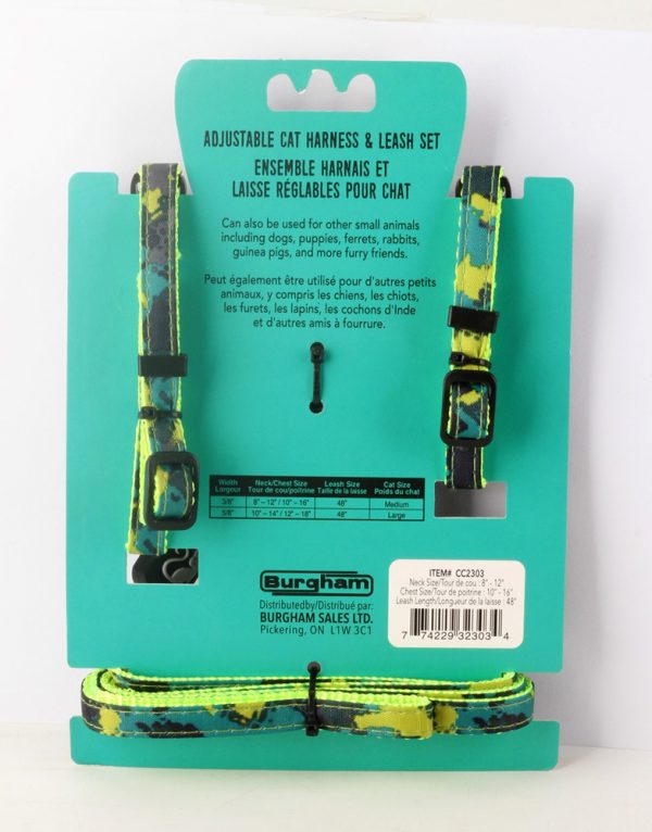SIMONS Adjustable Nylon Harness/Leash Multi Colour M - Image 2