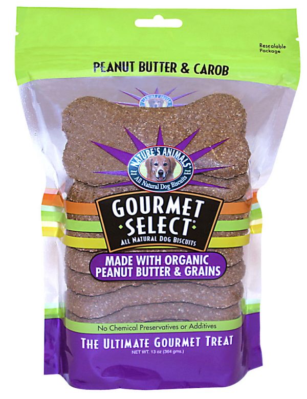 NATURES ANIMALS RegGourmetPB/Carob 13oz.