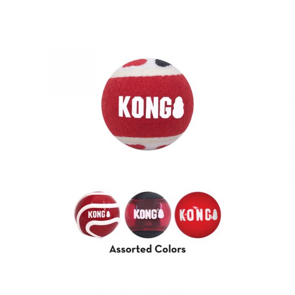 KONG Signature Balls 4-pk Assorted Sm - Image 2