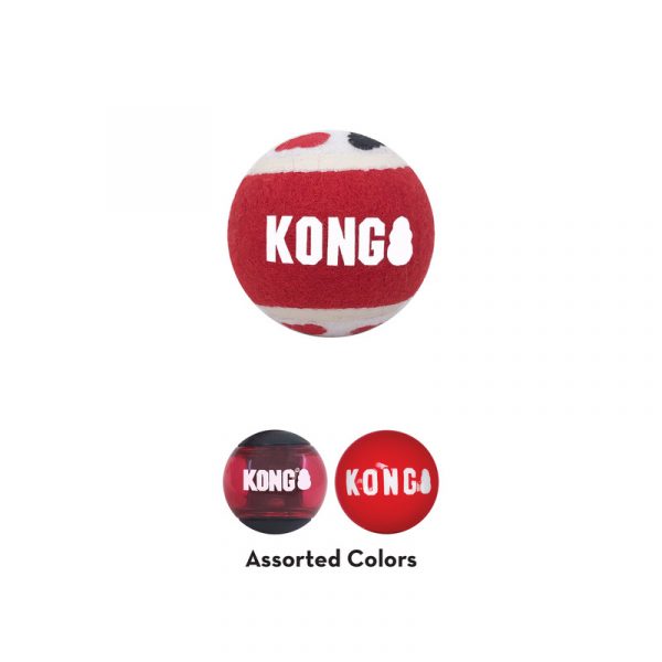 KONG Signature Balls 3-pk Assorted Lg - Image 2