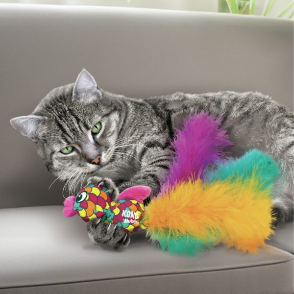 KONG Cat Wubba Fish Assorted (3) - Image 5