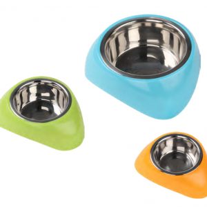 PAWISE Stainless Steel Bowl w/ Plastic Stand S 350ML