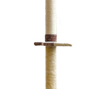 BURGHAM 3 Tier Floor to Ceiling Fish Step Cat Tree 105-113in