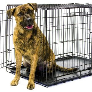 TUFF TC500 Black Crate with Divider 42"