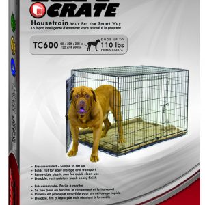 TUFF TC600 Black Crate with Divider 48"