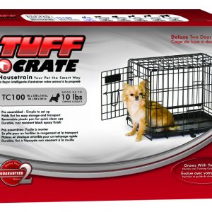 TUFF TC100 Black Crate with Divider 19"