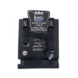 SIMONS Adjustable Nylon Harness/Leash Black L