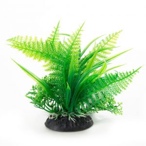 AQUA-FIT Green Fern Plastic Plant 4"
