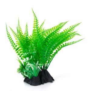 AQUA-FIT Green Fern Plastic Plant 7"