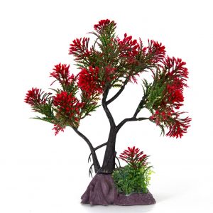 AQUA-FIT Red Pine Bonsai Plastic Plant 7"