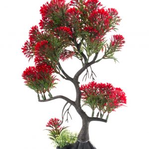 AQUA-FIT Red Pine Bonsai Plastic Plant 11"