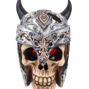 AQUA-FIT Polyresin Medival Skull 6x5x6"