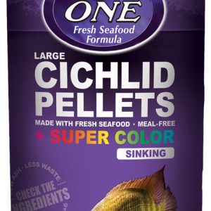 OMEGA ONE Super Color Cichlid Pellets Lg 9 oz