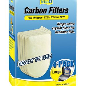 TETRA WHISPER EX Carbon Filter LG 4 pk