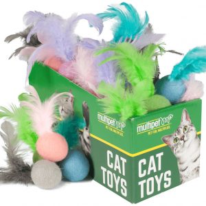 MULTIPET Felt Ball w/ Feathers (30)