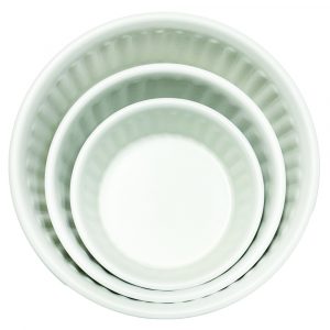 SST Powder-Coated Embossed Premium Antiskid Dog Bowl White 950 mL