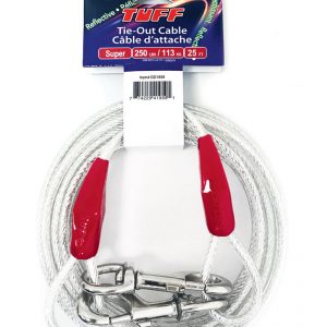 TUFF Reflective Tie-Out Cable 25' Super