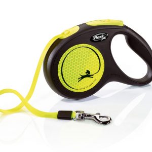 FLEXI Neon Rflct Tape Leash 5 m/16 ft M